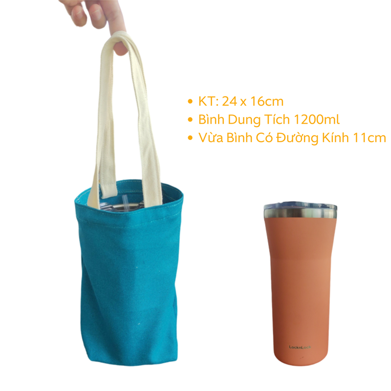 Túi đựng bình nước xinhstore dung tích 1200ml