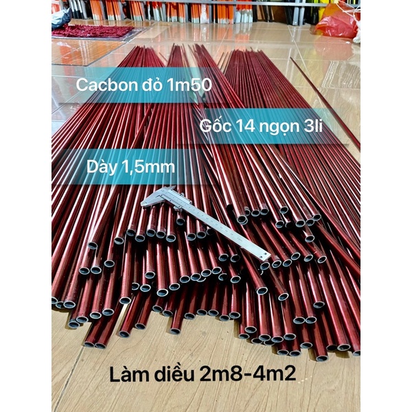 Cacbon làm diều - cần câu -
