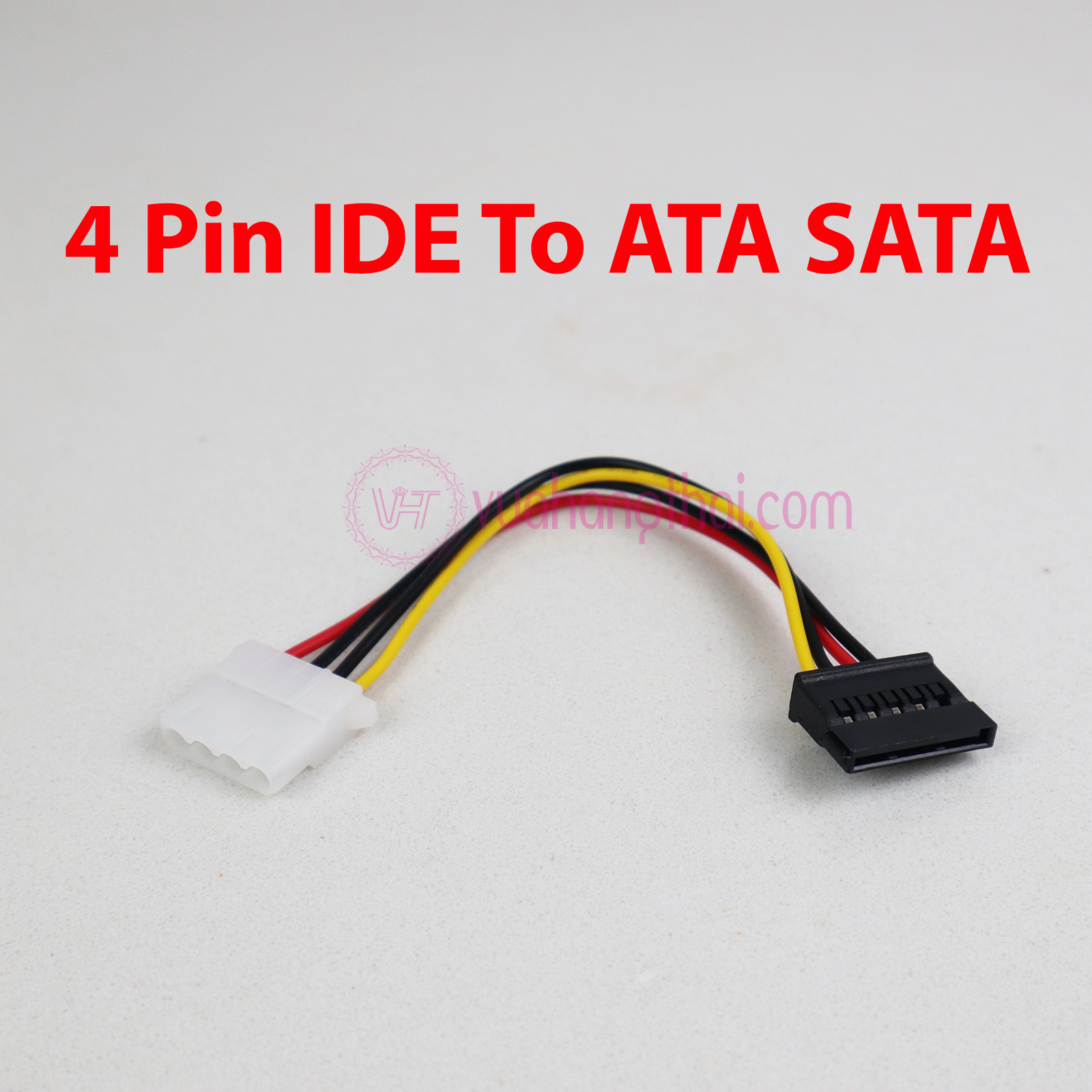 Cáp chuyển nguồn 4 pin molex ide sang 15 pin ata sata