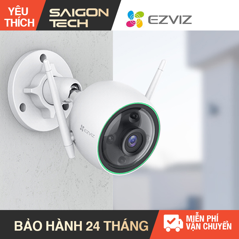 🔥[HCM] Camera Wifi EZVIZ C3N Full HD 1080P có màu ban đêm có đèn báo động - Tích hợp tính năng AI thông minh phân biệt giữa người và các vật thể khác để tránh báo động giả - Saigon Technology