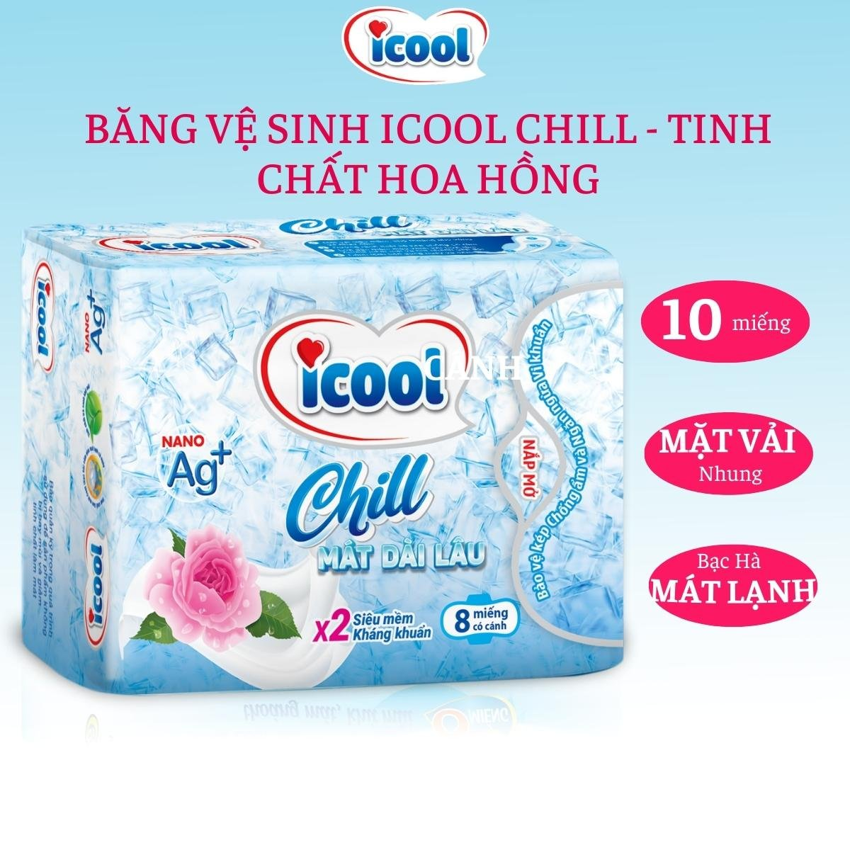 8 pc super soft icool chill sanitary pad. Day sanitary napkin 24cm soft