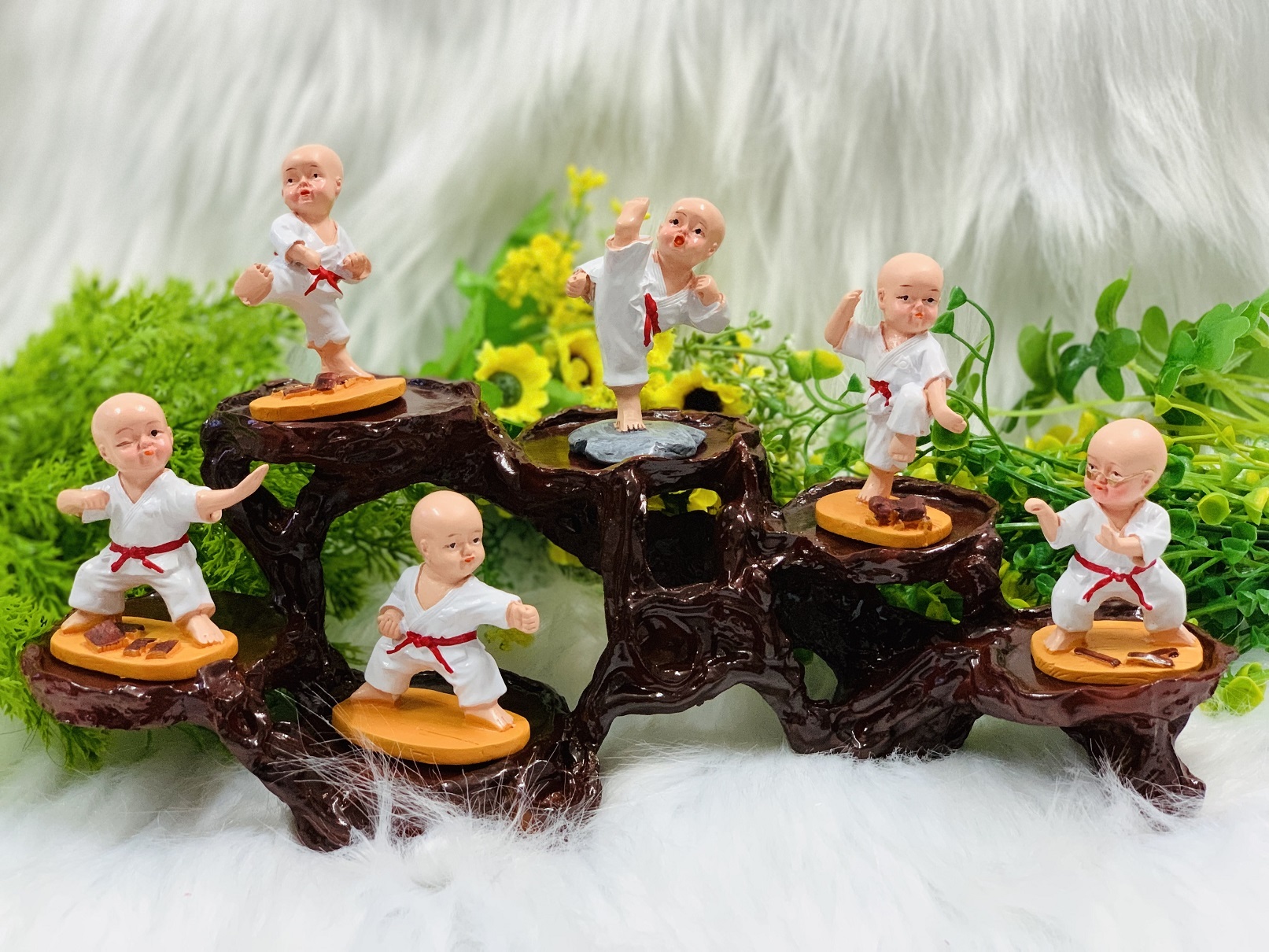 Full Set bộ 6 tượng Karate kèm đế tượng 6 chân