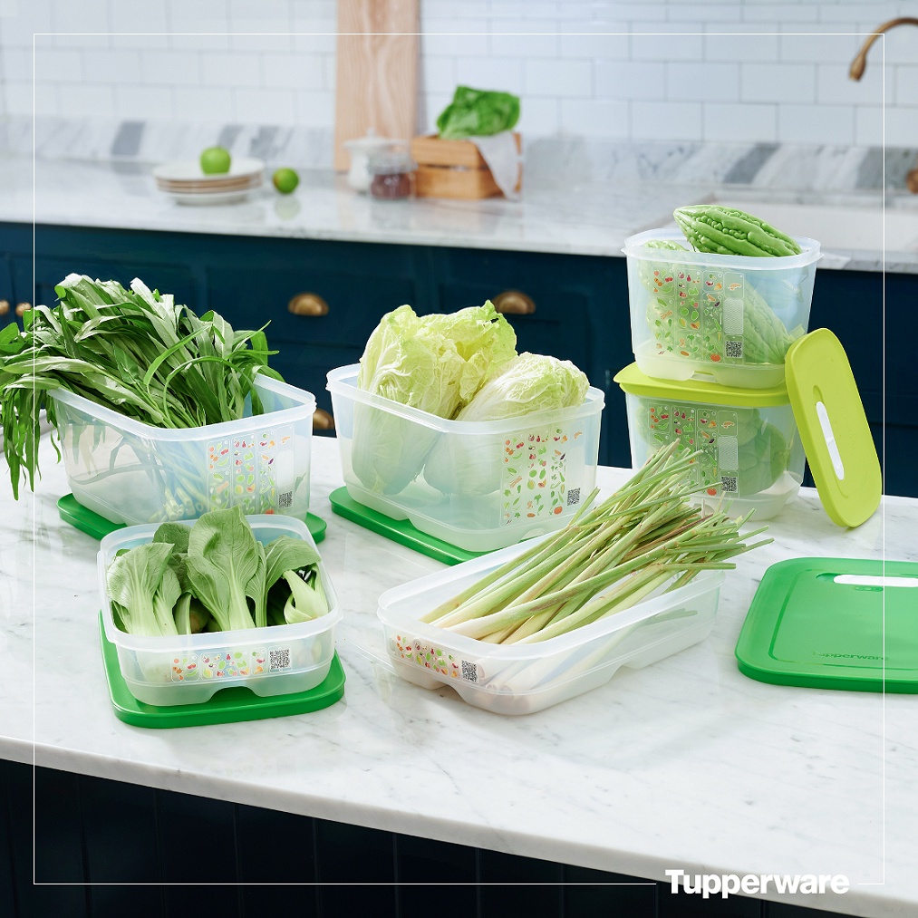 Bộ hộp trữ mát có nút hô hấp Tupperware Ventsmart 6 - Bảo hành trọn đời