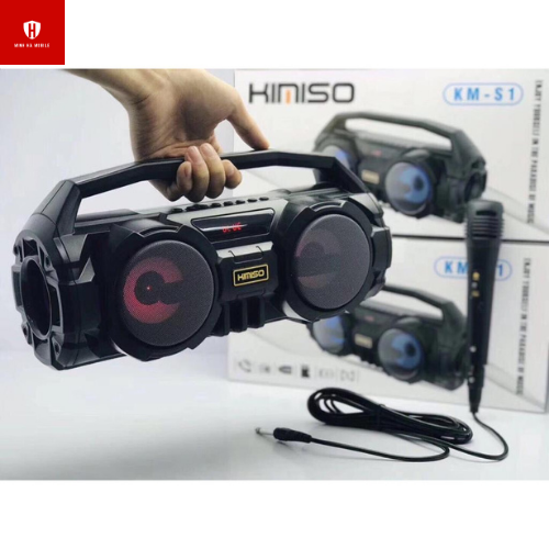 Loa kimiso bluetooth karaoke kms-s1, km-s2 tặng kèm mic hát