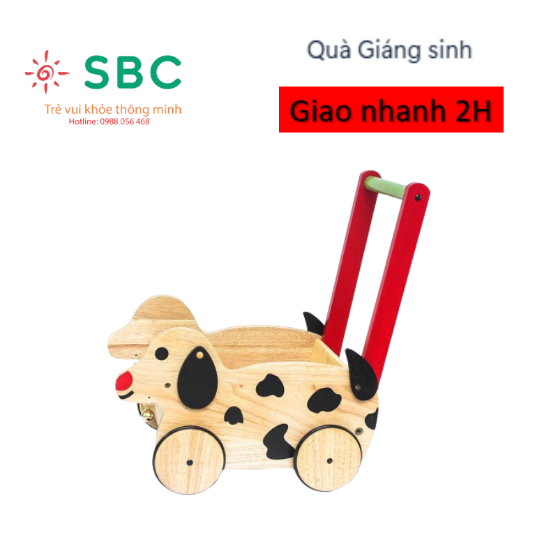 Đồ chơi gỗ Winwintoys - Xe chó chở đồ chơi