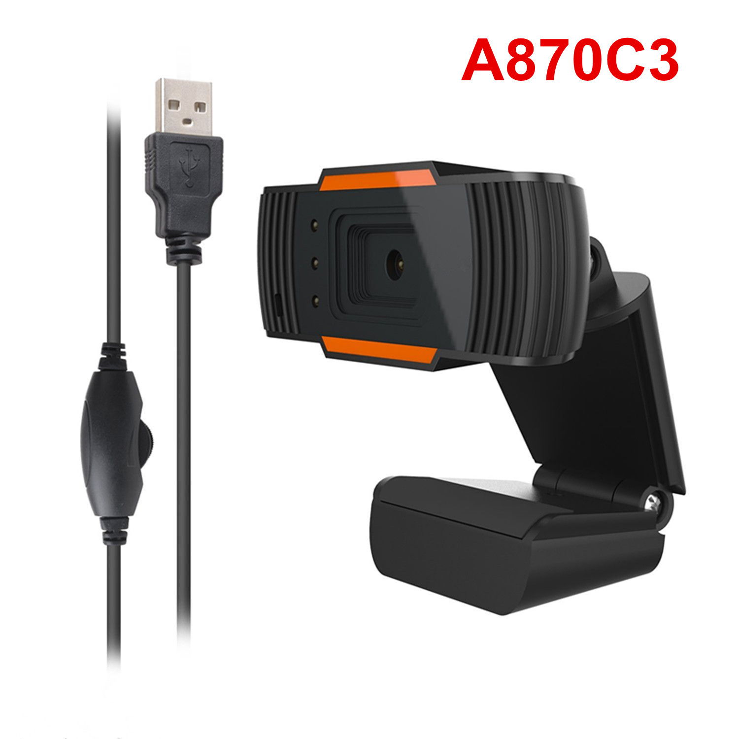 A870 USB Webcam,Web Camera,Web cam Desktop camera With Built-in MIC for Video Calling and Recording 9