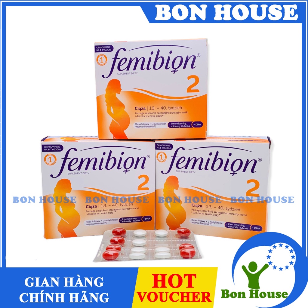 1 vỉ Femibion số 2 uống 1 tuần