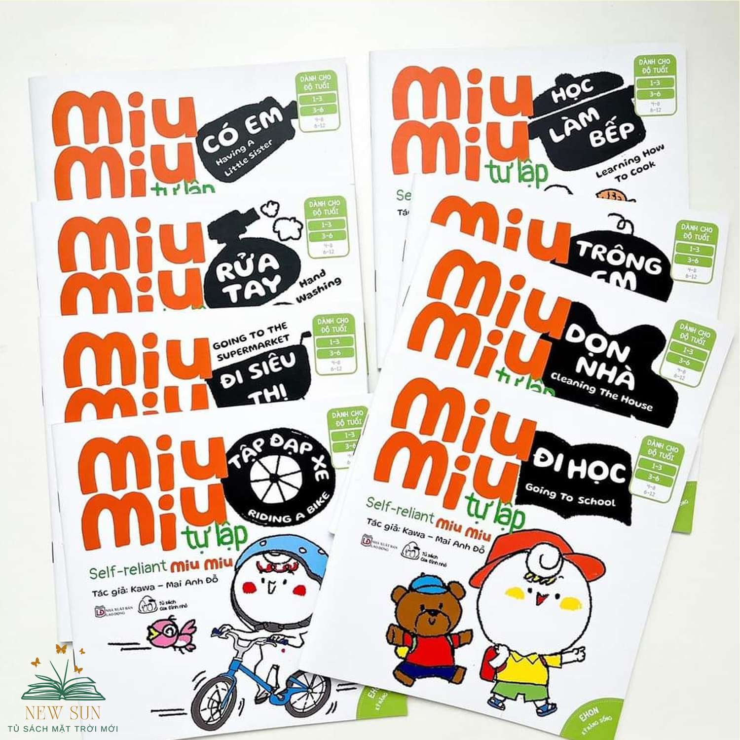 NEW SUN - Sách - Miu Miu Tự Lập Phần 2 - 8 quyển combo hoặc lẻ tùy chọn Song ngữ Việt Anh