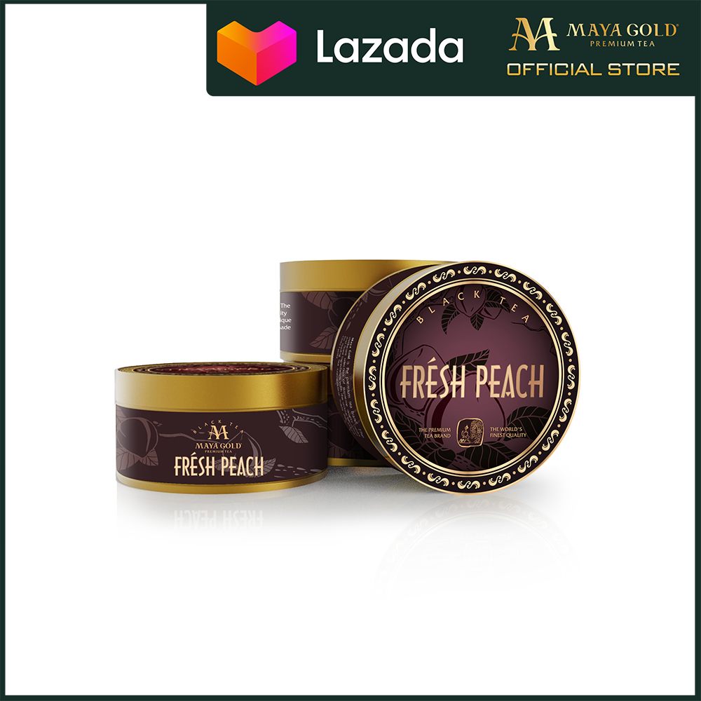 Trà đen Đào tươi - Frésh Peach - Maya Gold Premium Tea (90 gram)