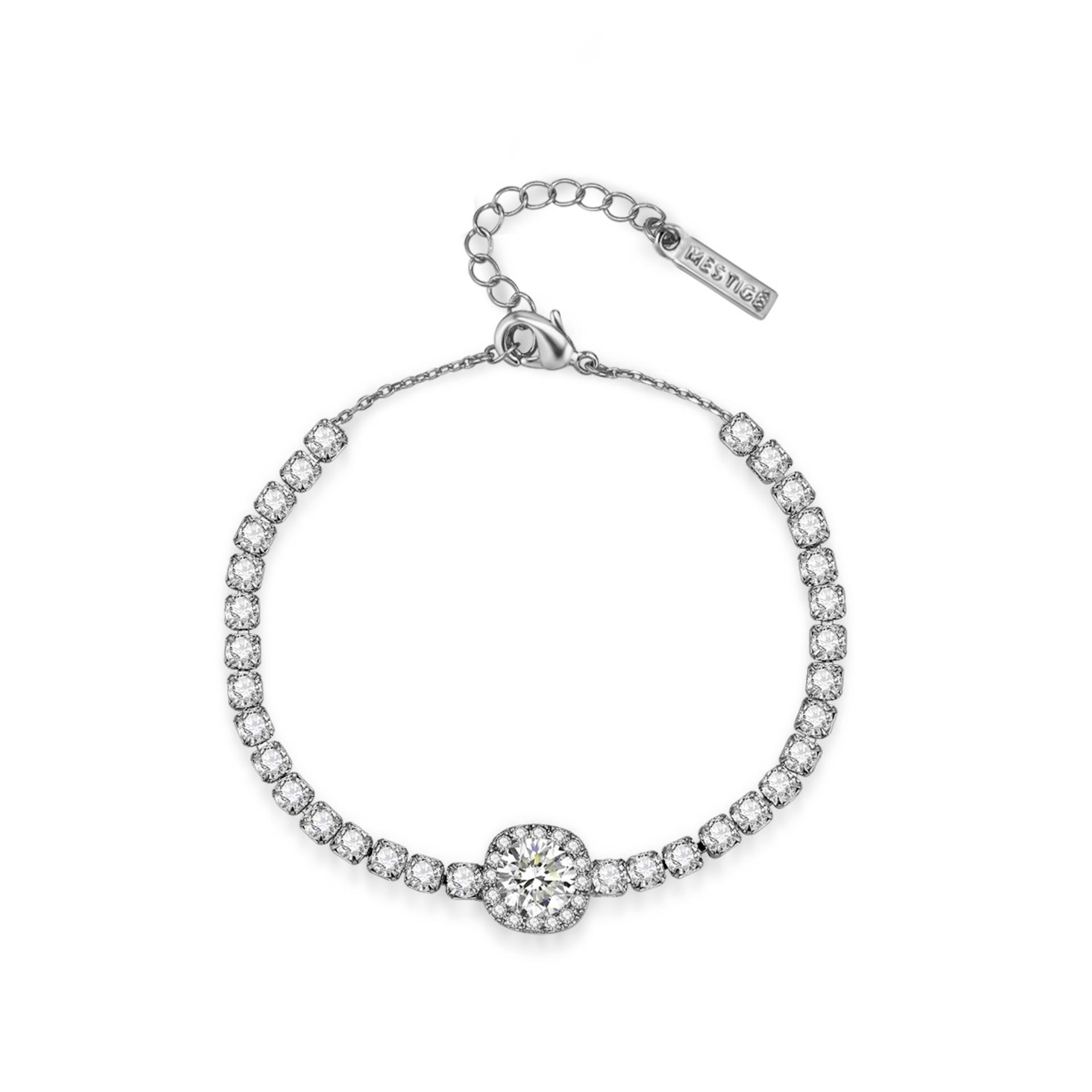 Vòng tay Mestige Lilah Bracelet with Swarovski® Crystals - Gold Rose/Silver