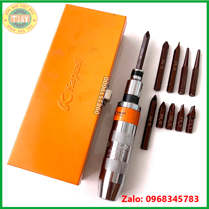 BỘ TÔ VÍT ĐÓNG ĐẢO CHIỀU 12 CHI TIẾT KAPUSI JAPAN