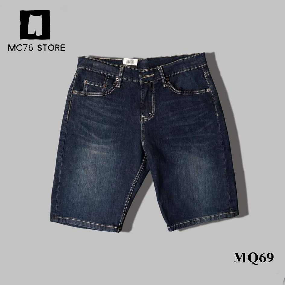 Quần đùi nam mặc nhà MC76, quần short jean nam chất jeans cotton co giãn nhiều màu