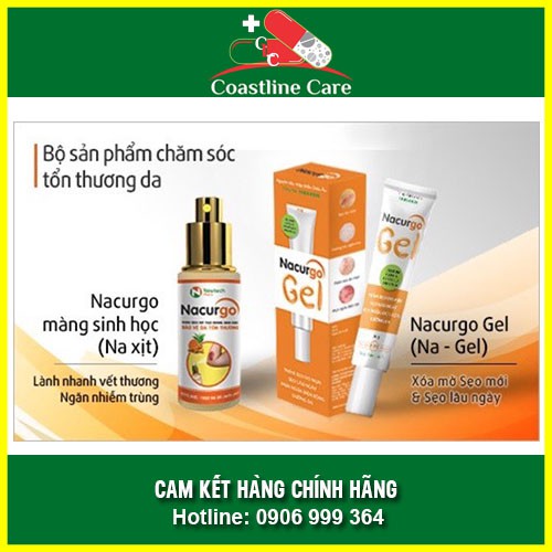 [HCM]NACURGO Gel dành cho da mụn và da sẹo