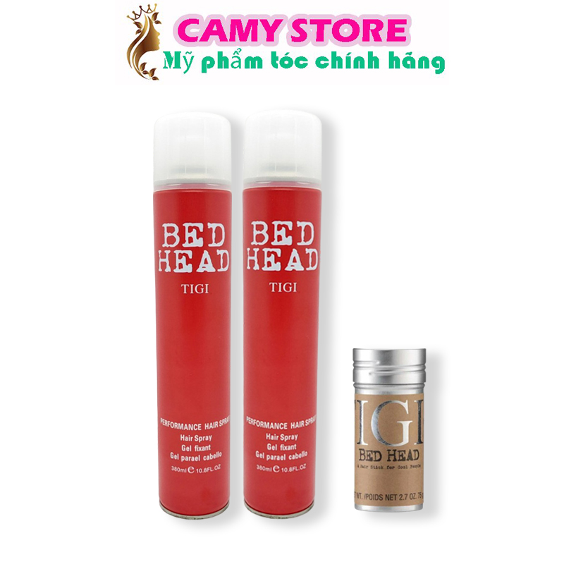 [Chính hãng] Combo gôm xịt tóc , sáp cứng Tigi  tạo kiểu giữ nếp  Camy Store