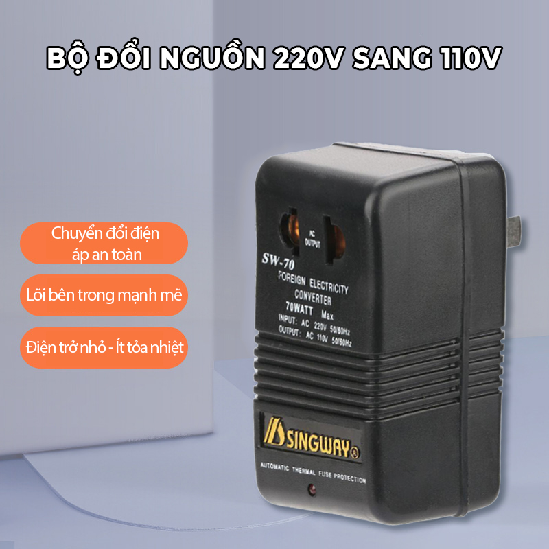 Bộ đổi nguồn 220v sang 110v, chuyển đổi điện áp mạnh mẽ- k1499