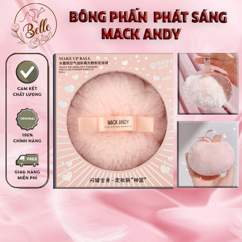 Bông phấn bắt sáng Mack Andy nhũ highlight nhủ bắt sáng lấp lánh
