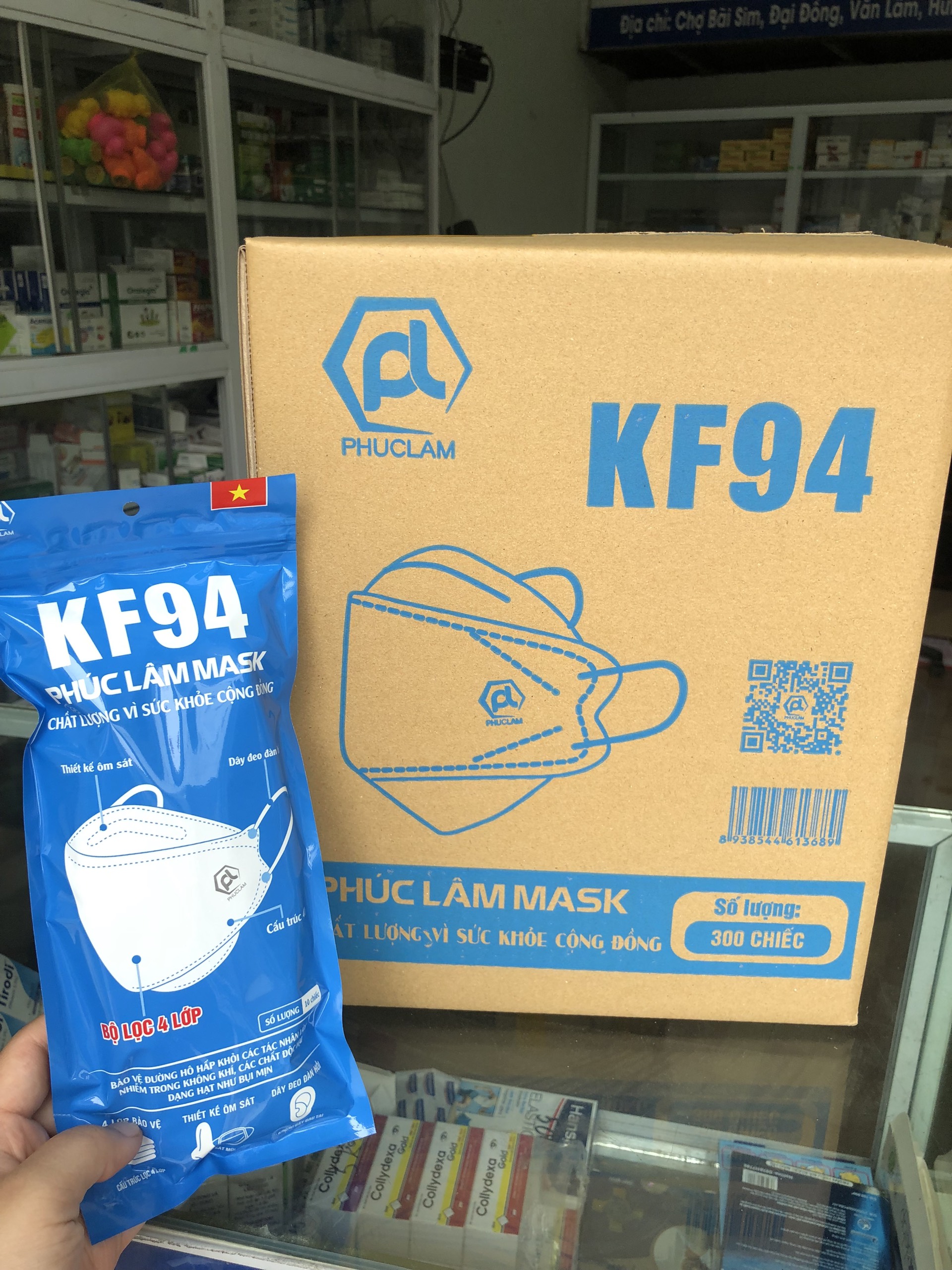 Giá xưởng 300 chiếc khẩu trang kf94 mask, khẩu trang y tế kháng khuẩn 4d