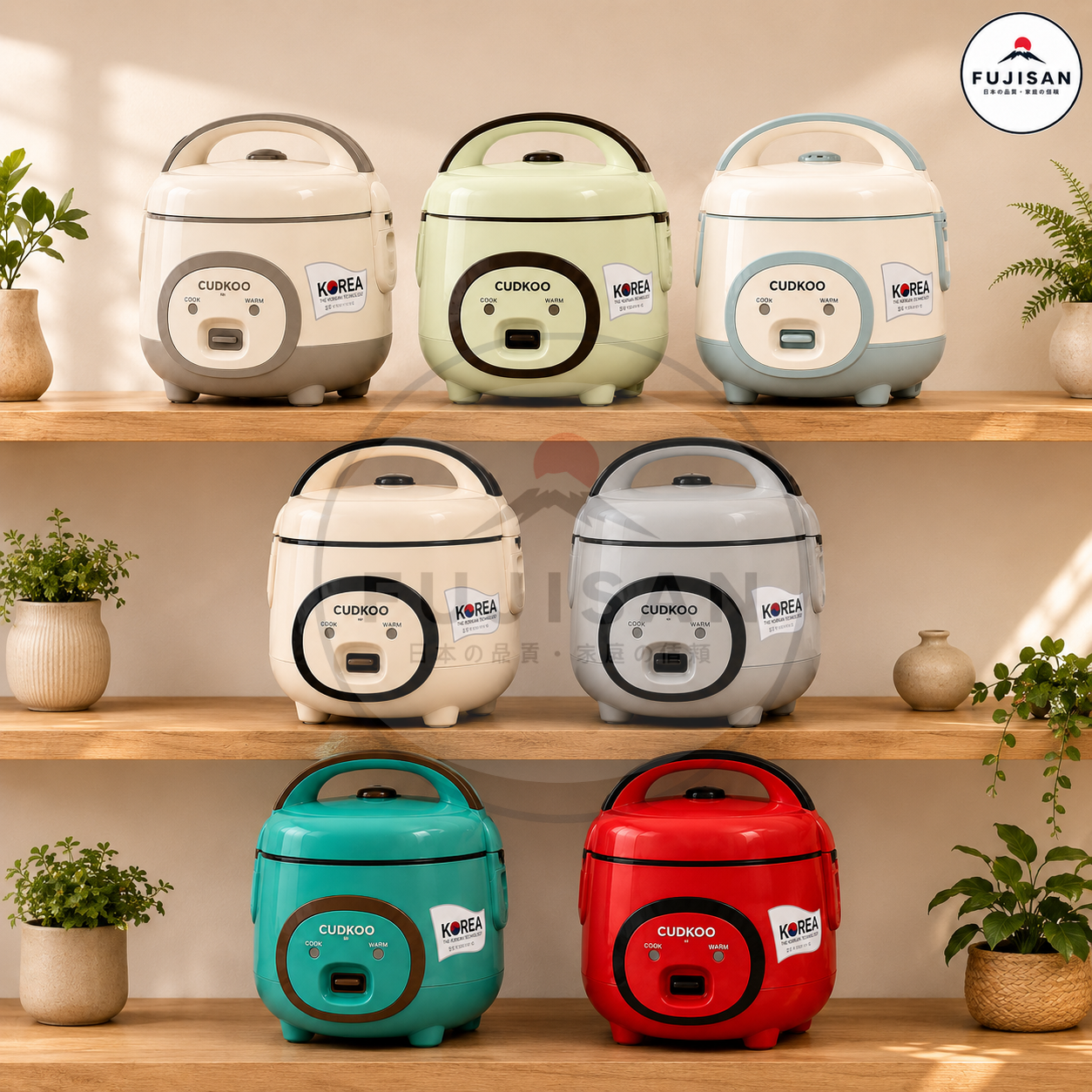 (New Model 2026) Korean Cudkoo Mini Rice Cooker - 1L, 1.2L, 2.2L Cooks Rice Deliciously, Saves Electricity |   Fujisanshop