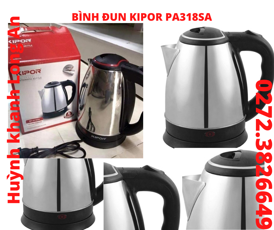 Bình đun siêu tốc kipor pa318sa 1,8l