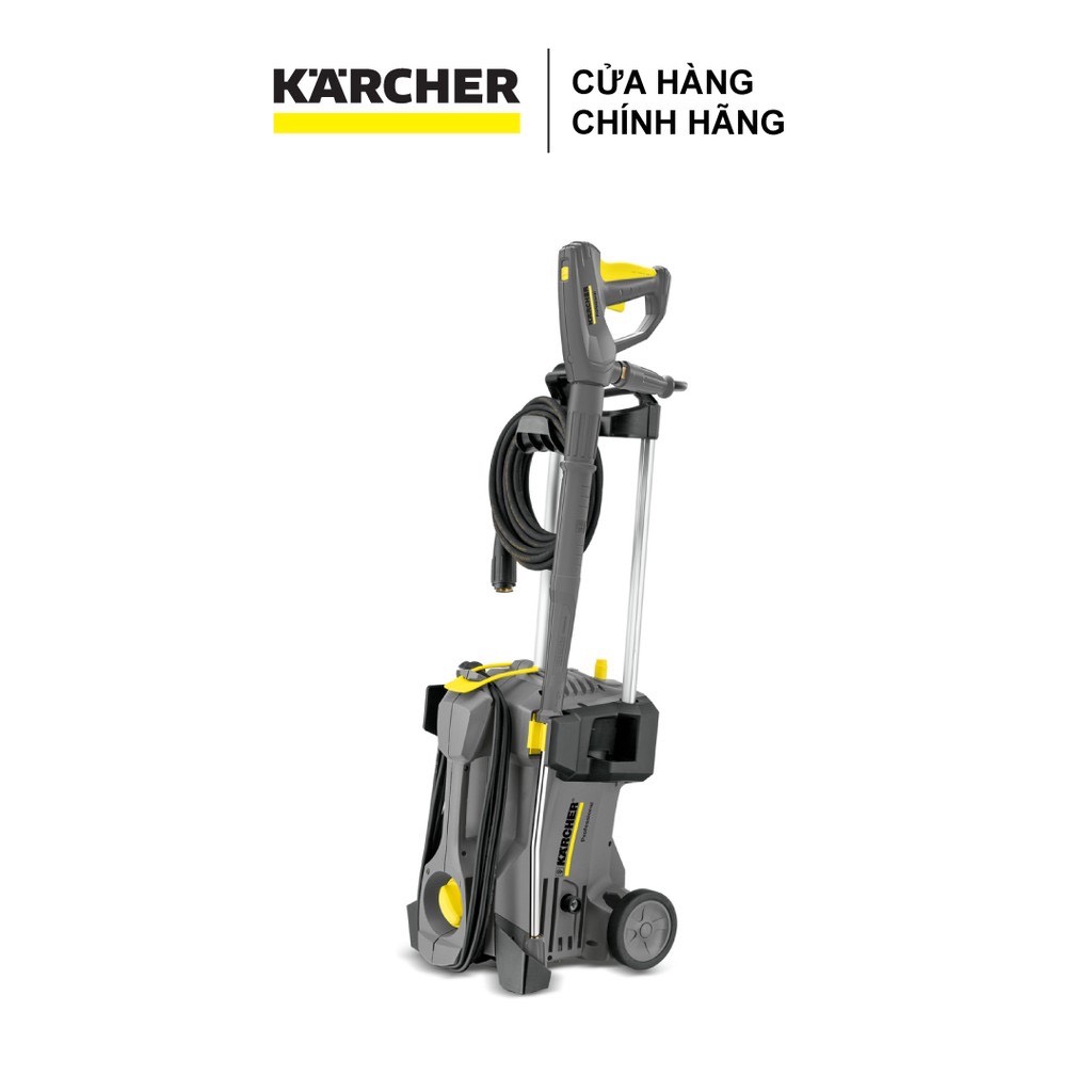Máy phun rửa áp lực cao Karcher HD 5/11P với thời gian  hoạt động lên đến 1 giờ áp lực từ 110-160 bar dây áp lực dài 10m, máy rửa xe công nghiệp