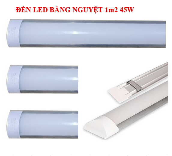 Combo 3 đèn led bán nguyệt 45w 1m2 sáng trắng