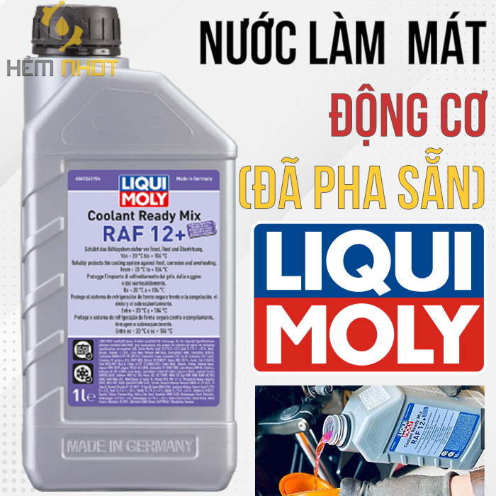 Nước làm mát liqui moly coolant ready mix raf 12 plus pha sẵn 6924