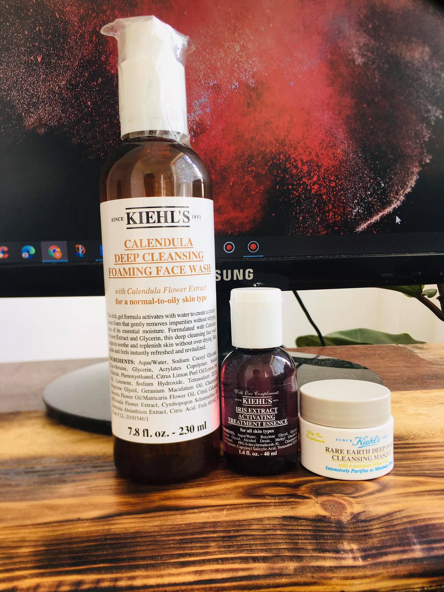 Skincare_Nhà Én_ Combo 3 món srm toner mặt nạ đất sét nhà Keo