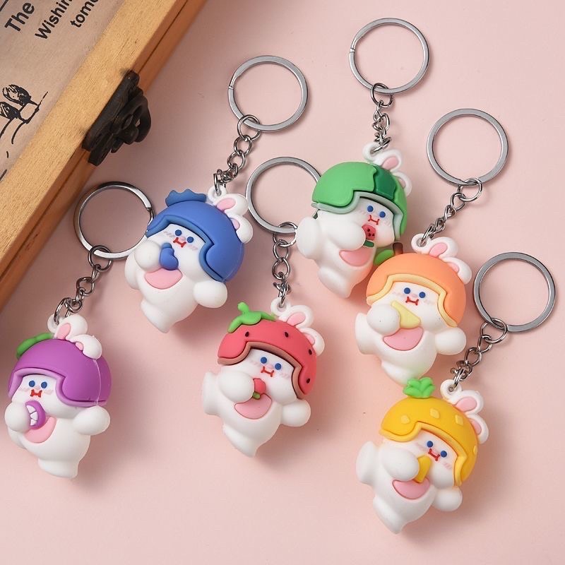Móc Khoá đội mũ Phụ Kiện Trang Trí Cute