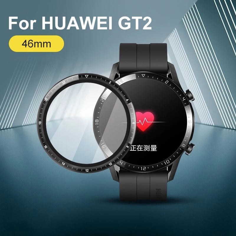 [HCM]［Tặng 1 miếng 2D khi mua 2 miếng 3D] Cường lực màn hình 3D Cạnh Cong Full mặt kính cho Huawei Watch GT2 46mm