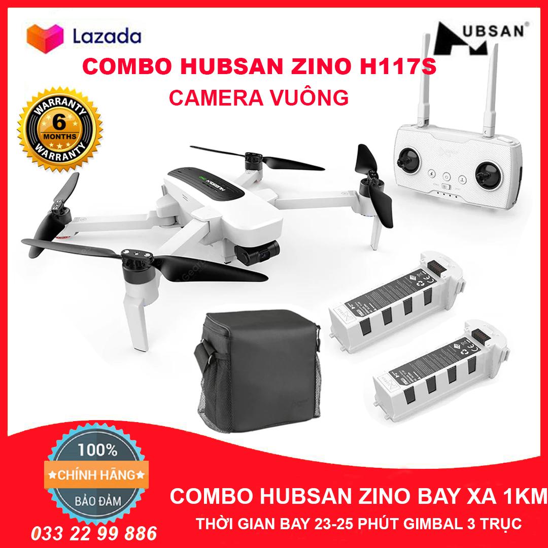 [Trả góp 0%][ COMBO 2PIN + BALO ] Flycam Hubsan Zino H117S GPS 5.8G Gimbal 3 Trục Camera 4K FPV 1 KM Thời gian bay lên đến 23 phút (flycam xiaomi mi drone 4k fimi a3 fimo x8 se)