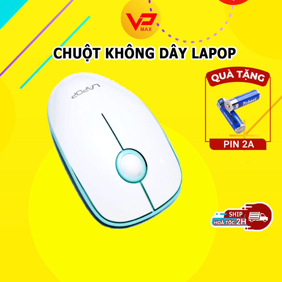 Chuột không dây cao cấp LAPOP A9 sang trọng - Chuột không dây laptop, chuột không dây cho tivi, chuột không dây rẻ, chuột không dây cute
