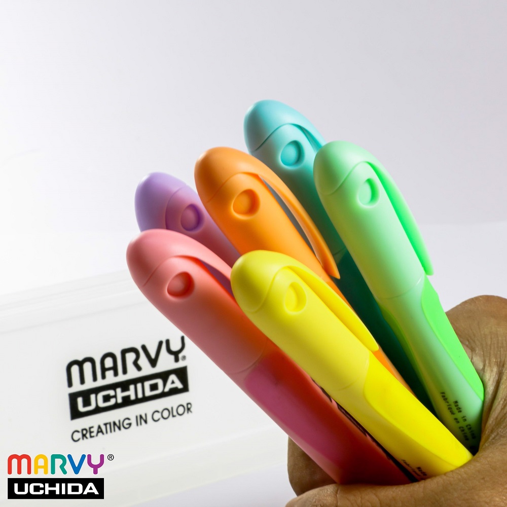 Bút dạ quang marvy 8000 màu pastel
