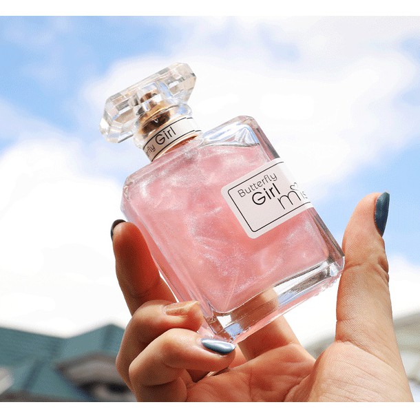 [SIÊU PHẨM HOT] Nước Hoa Dành Cho Nữ Có Nhũ Kim Tuyến Cao Cấp Butterfly Girl Miss Perfume Eau De Parfum Chính Hãng Nội Địa 50ML  Thiết kế sang trọng, đẹp mắt.