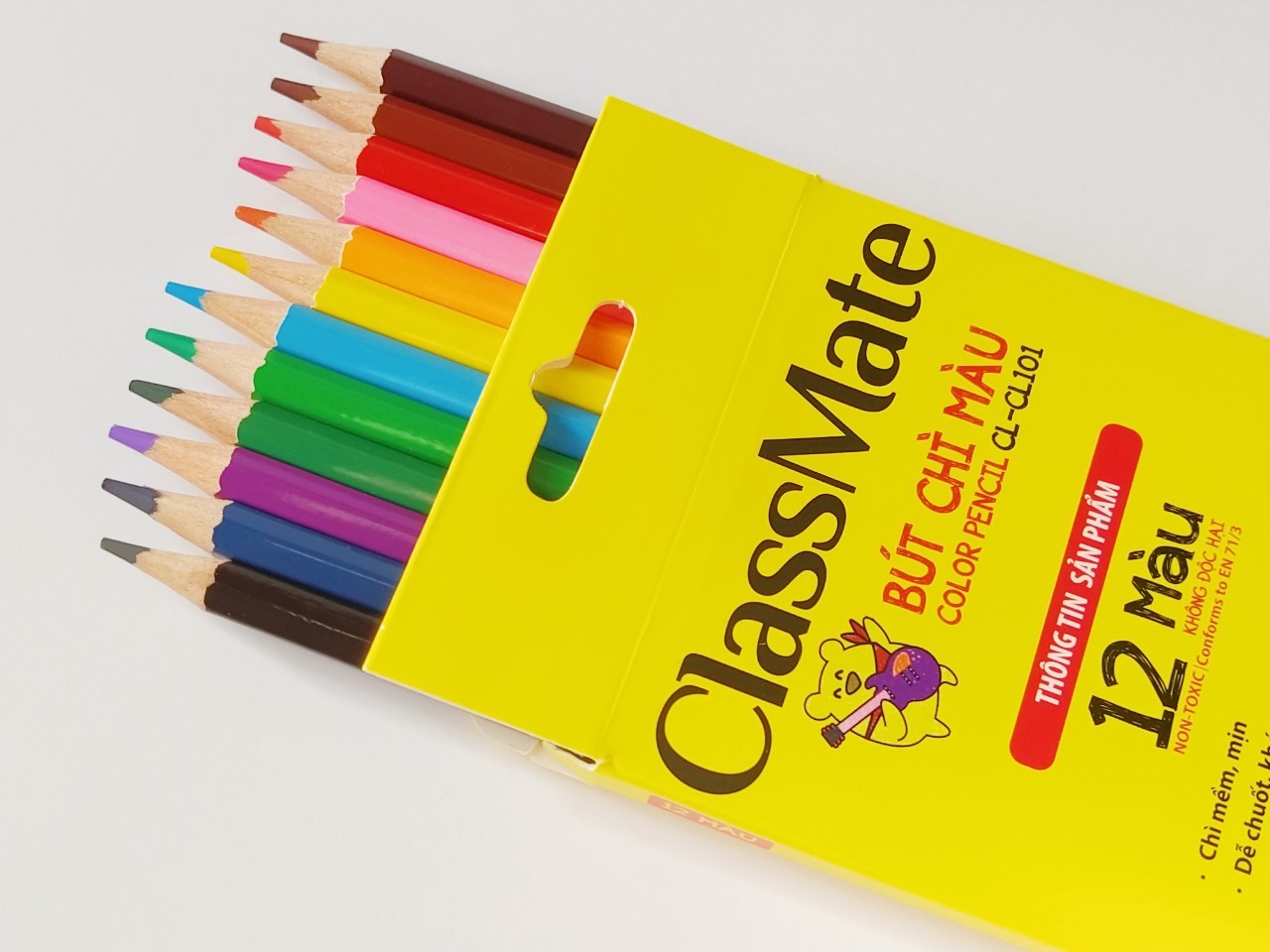 Chì 12 màu ClassMate chất lượng cao - PoBoo