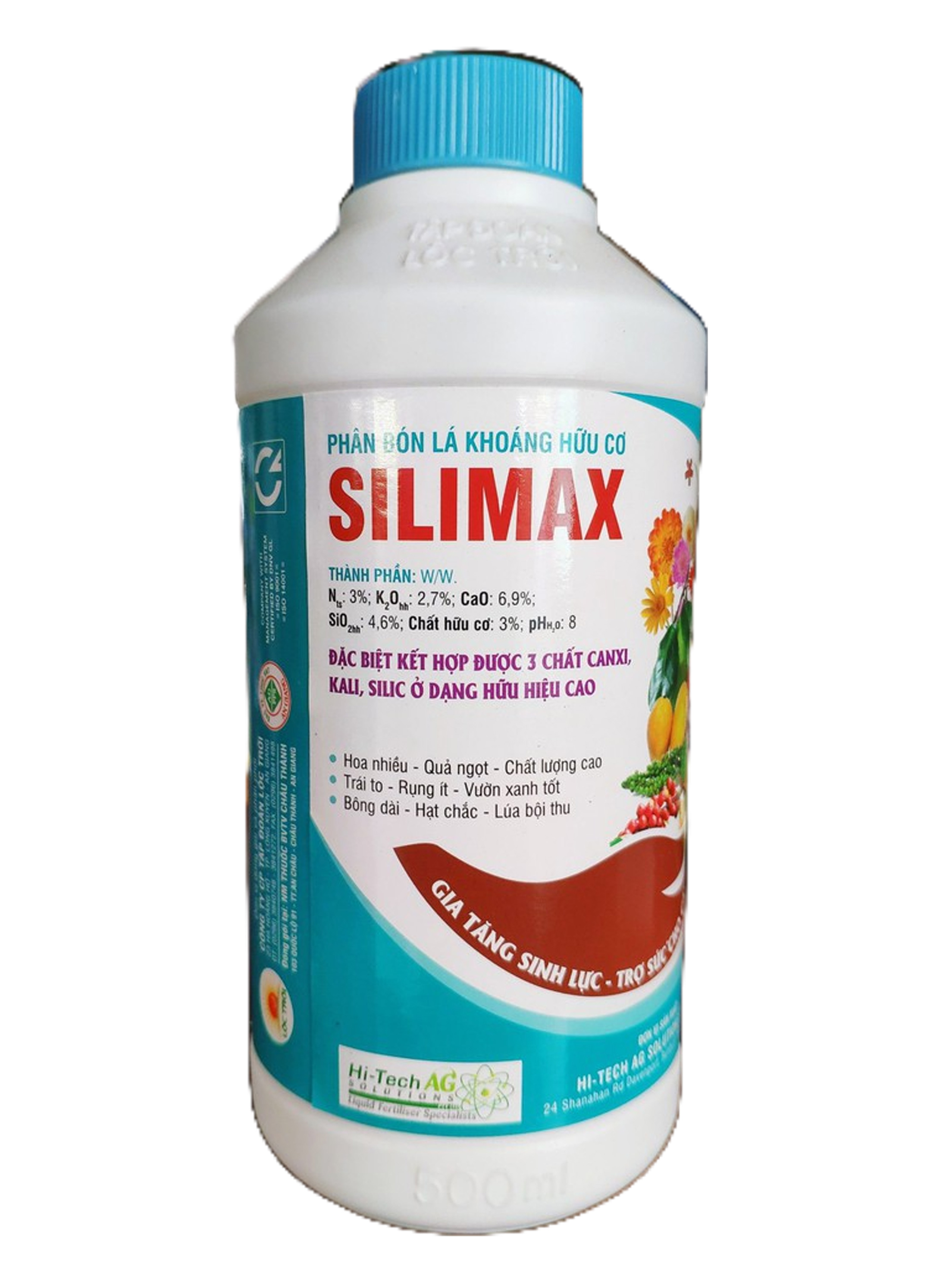 Phân bón lá hữu cơ Silimax chai 500ml chính hãng Lộc Trời
