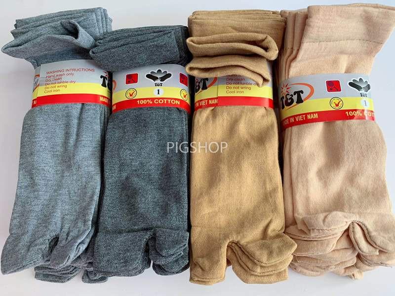 Bộ 5 đôi vớ da xỏ ngón đi nắng chất dày,tất da đi nắng chất dày