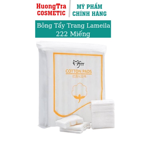Bông tẩy trang mèo 222 miếng _ bông tẩy trang lameila