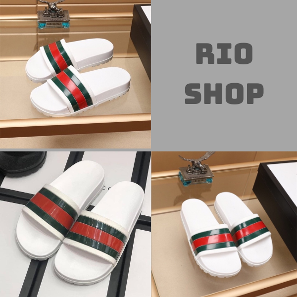 (Cao cấp) Dép nam nữ GUCCI lê bảo bình đế cao đế cứng màu trắng full box