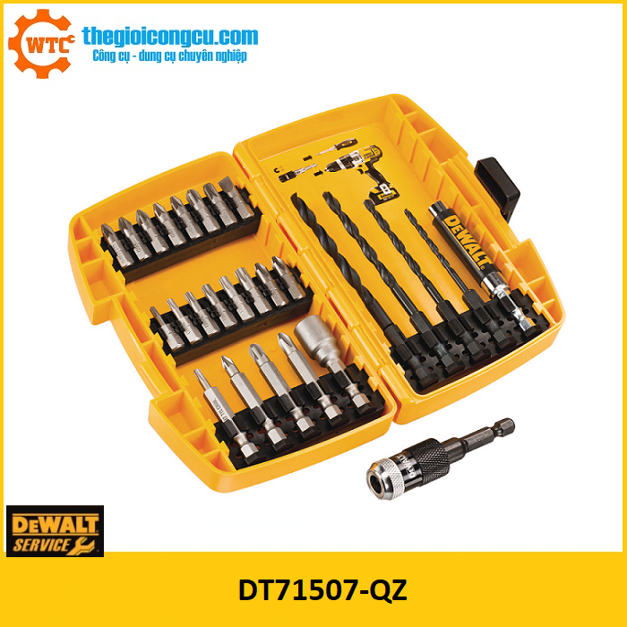 Bộ mũi khoan vặn vít đa năng 27 chi tiết dewalt dt71507qz