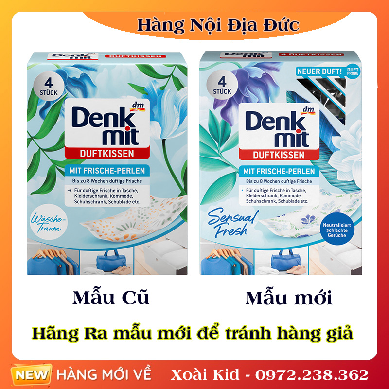 Túi thơm quần áo trong tủ denkmit hàng chuẩn đức- đủ bill