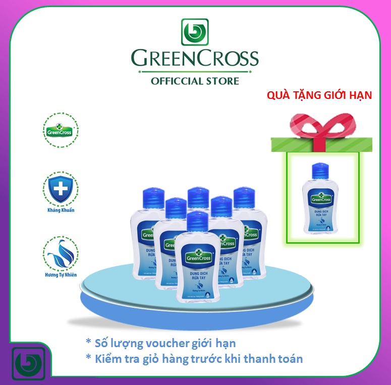Combo 6 chai nước rửa tay greencross - chai 100ml