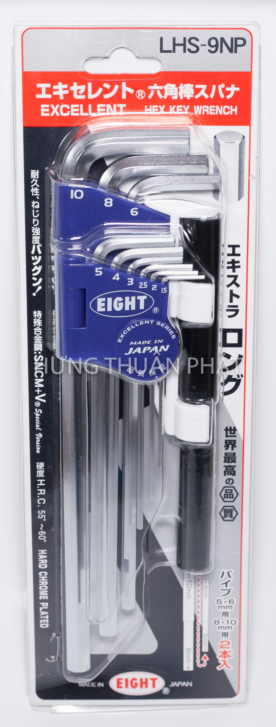 Bộ lục giác eight đầu bằng 9 chi tiết lhs-9np