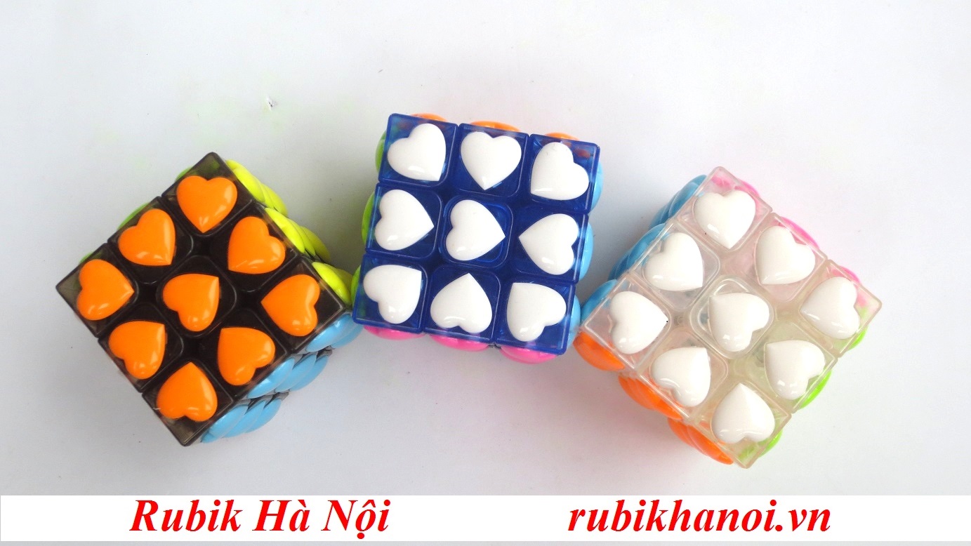 Rubik 3x3 YongJun Heart Transparent