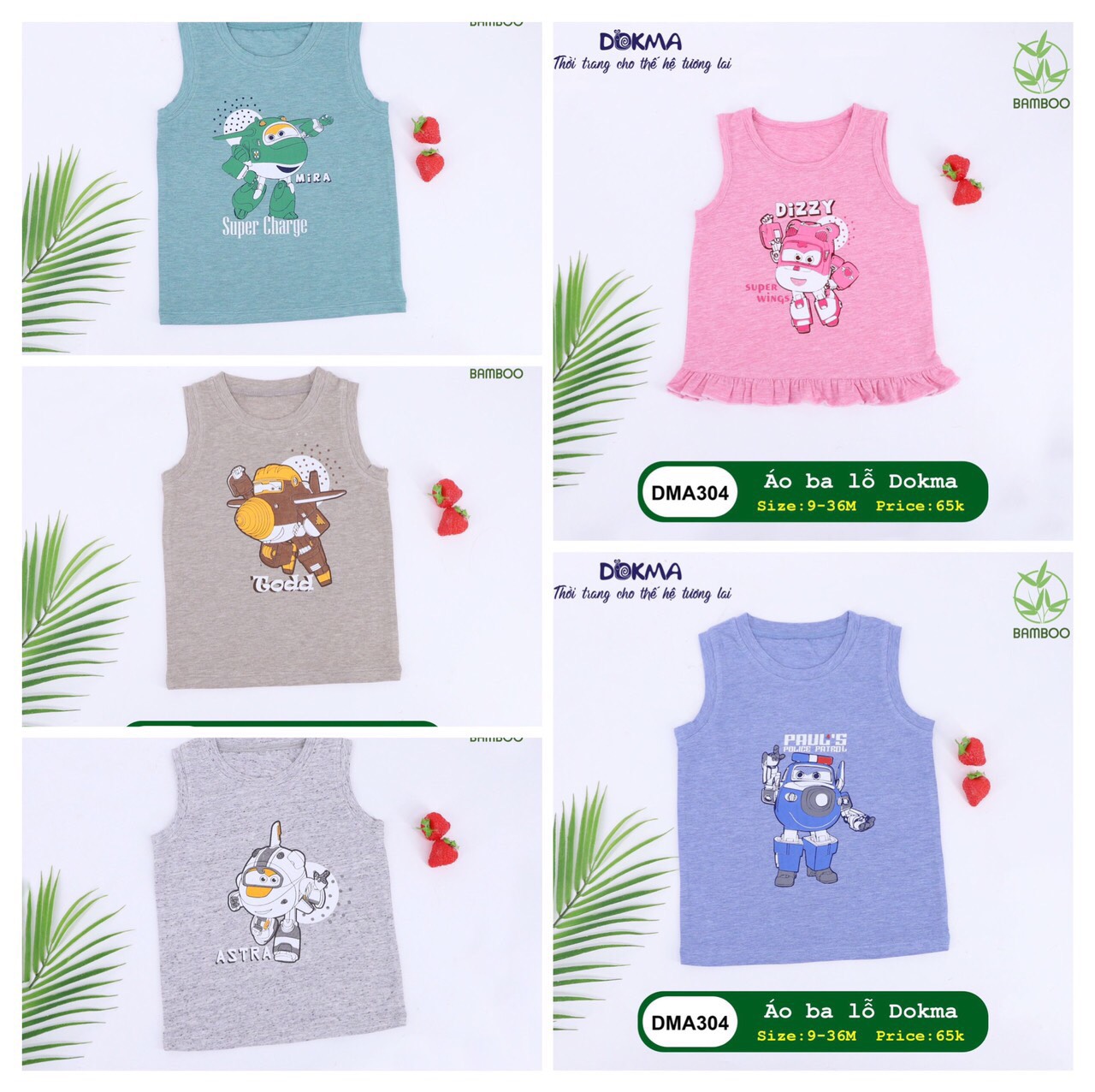 Áo ba lỗ dokma in hình dma304