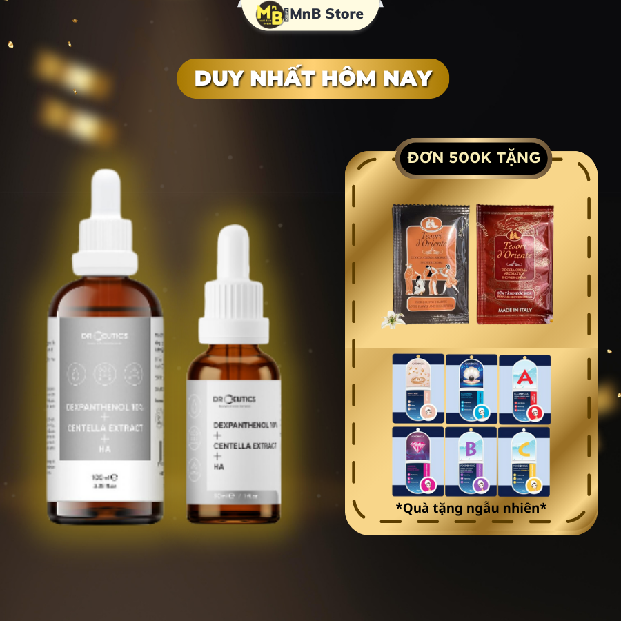 Serum B5 DrCeutics Dexpanthenol 10% Centella Extract HA cấp ẩm và phục hồi da 30ml 100ml