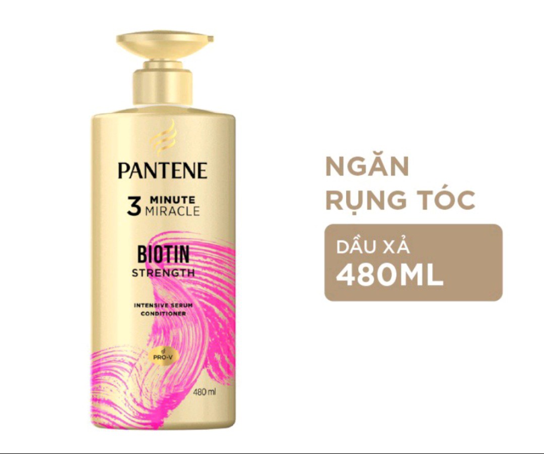 Dầu xả pantene 3mm 3 phút diệu kỳ ngăn rụng tóc 480ml