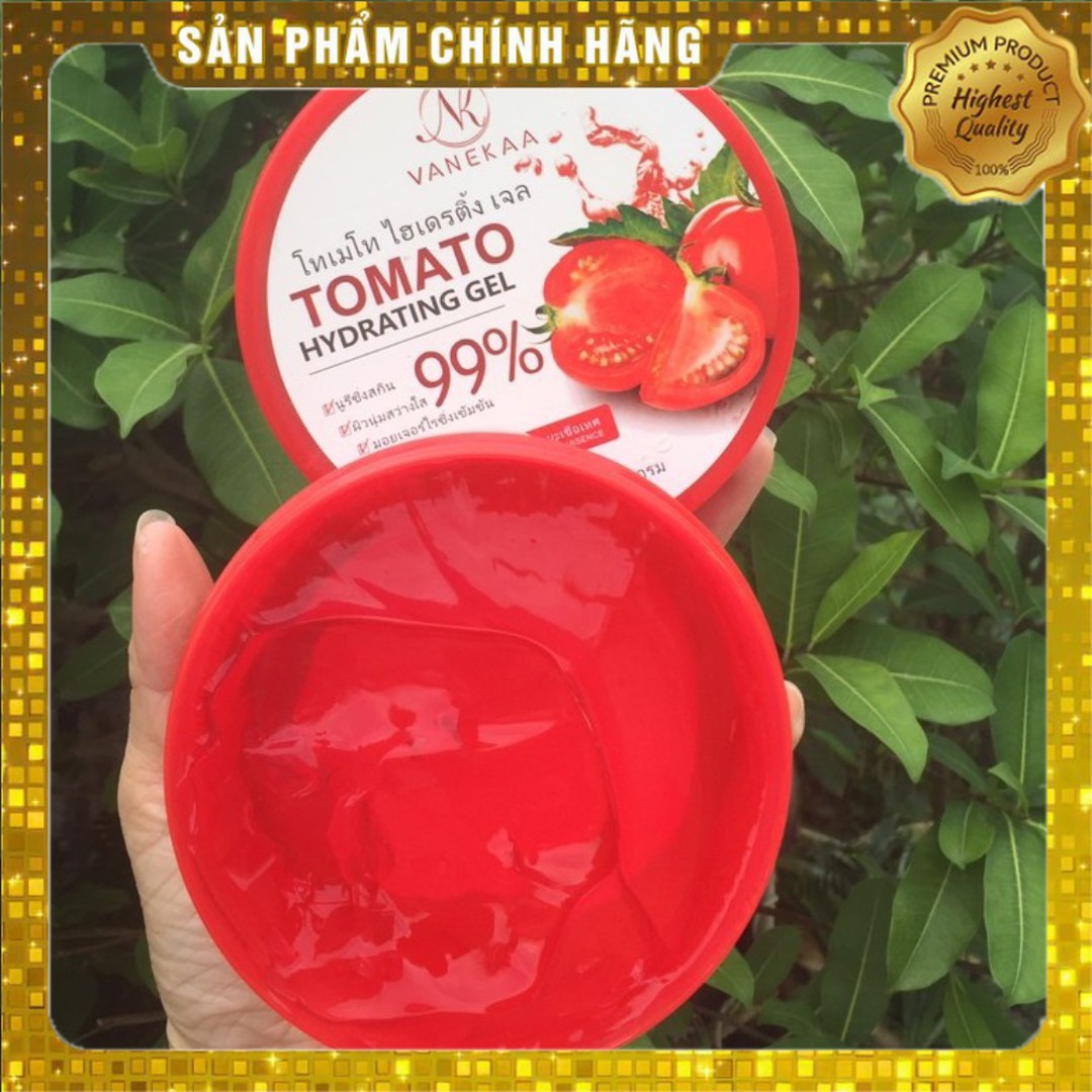 Gel cà chua 99% vanekaa 300g dưỡng ẩm da , chống lão hóa , trắng mịn da , cải thiện da sạm màu