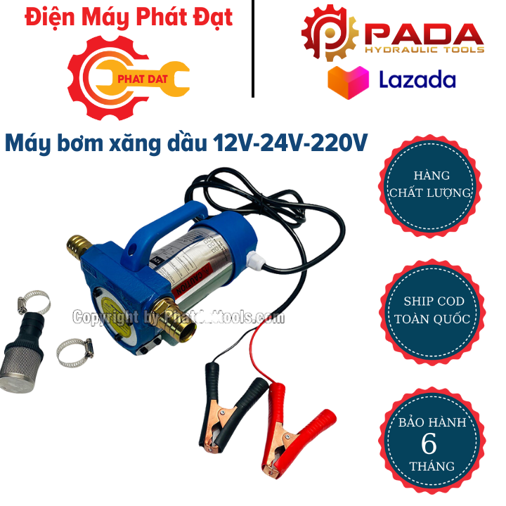 Máy bơm xăng dầu 12v-24v-220v