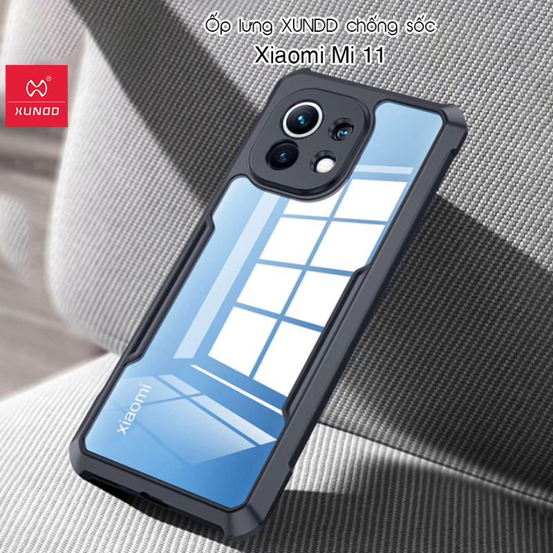 |hỏa tốc hcm| ốp lưng xundd xiaomi mi 11 - chống sốc, viền tpu, mặt lưng trong