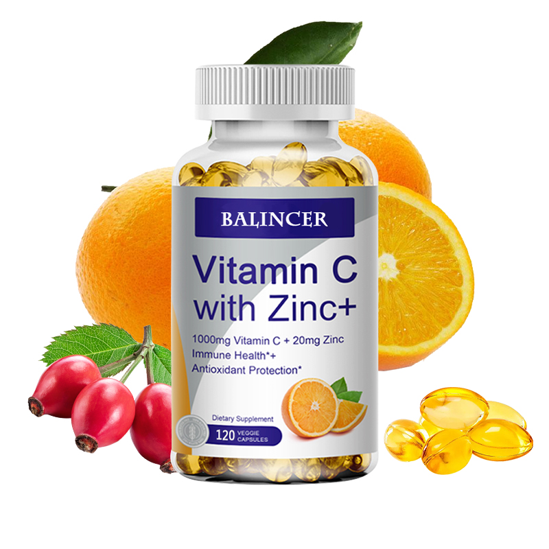 Vitamin C with Zinc Vitamin C 1000Mg and Zinc 20Mg for Immune Support, Powerful Antioxidant & Energy Production Giá  108,569 Đồng*Miễn phí vận chuyển